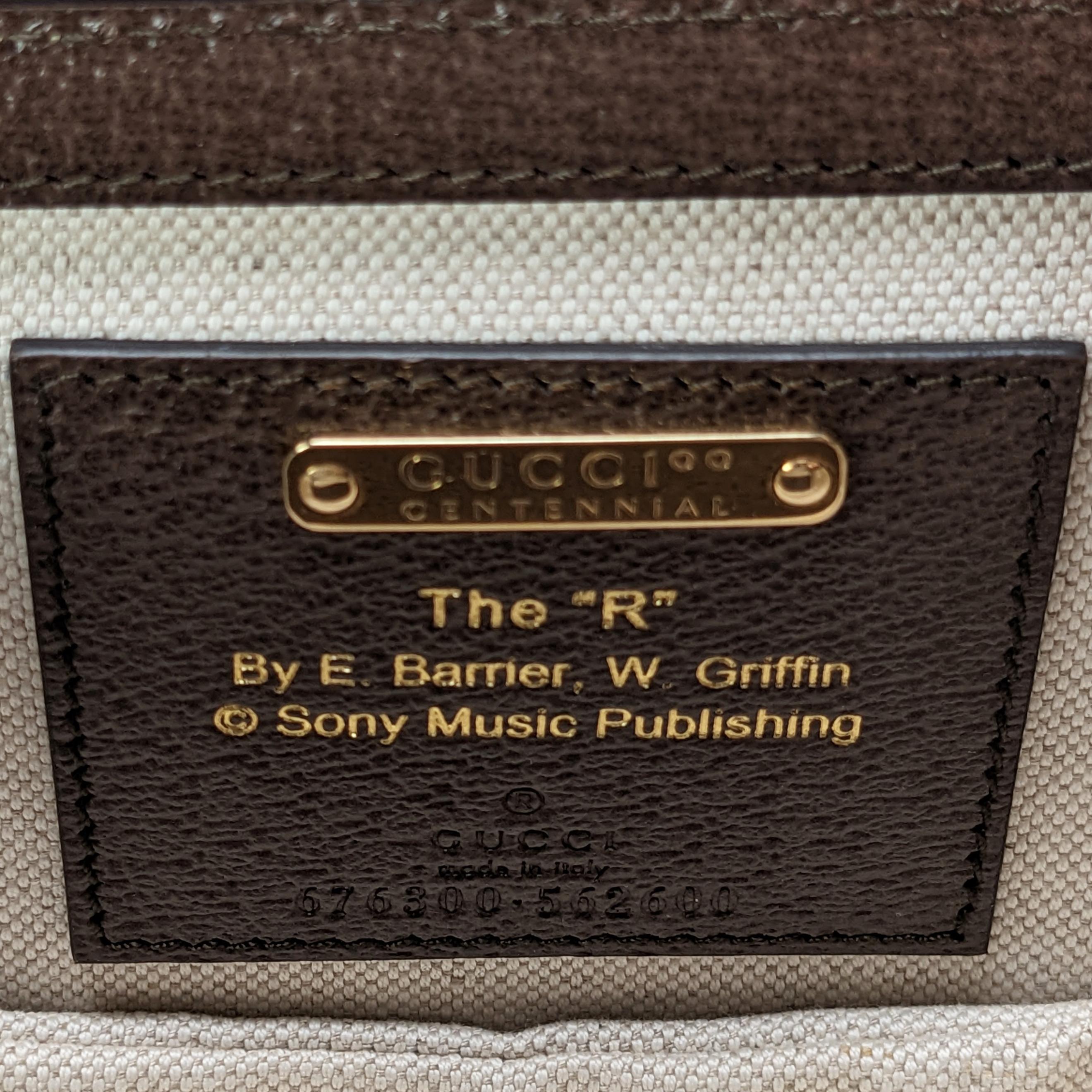 Gucci 100 Convertible Bamboo Top Handle Bag Limited Edition Canvas Mini 1