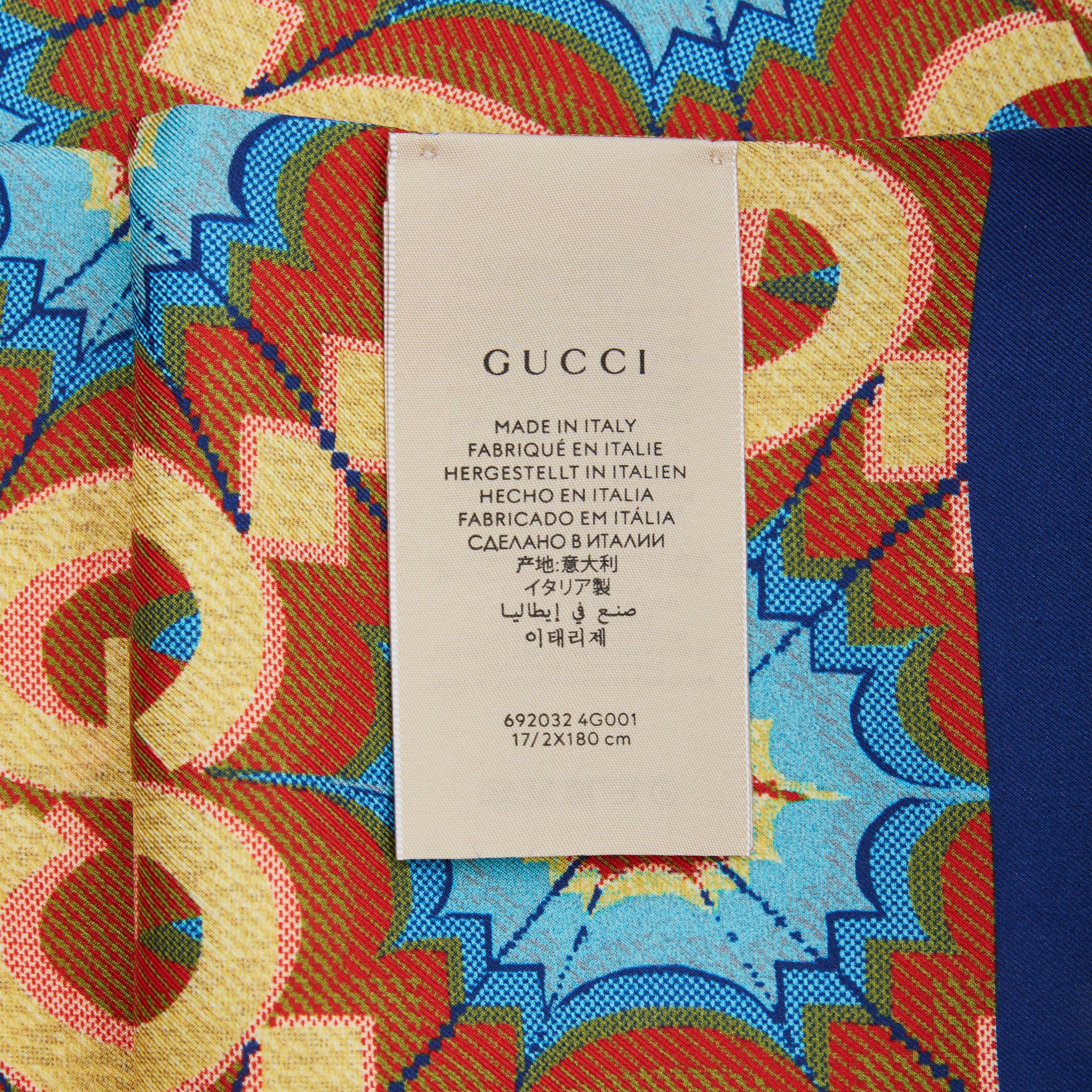Gucci-Schal zum 100. Jahrestag in limitierter Auflage (692032) im Zustand „Neu“ in Montreal, Quebec