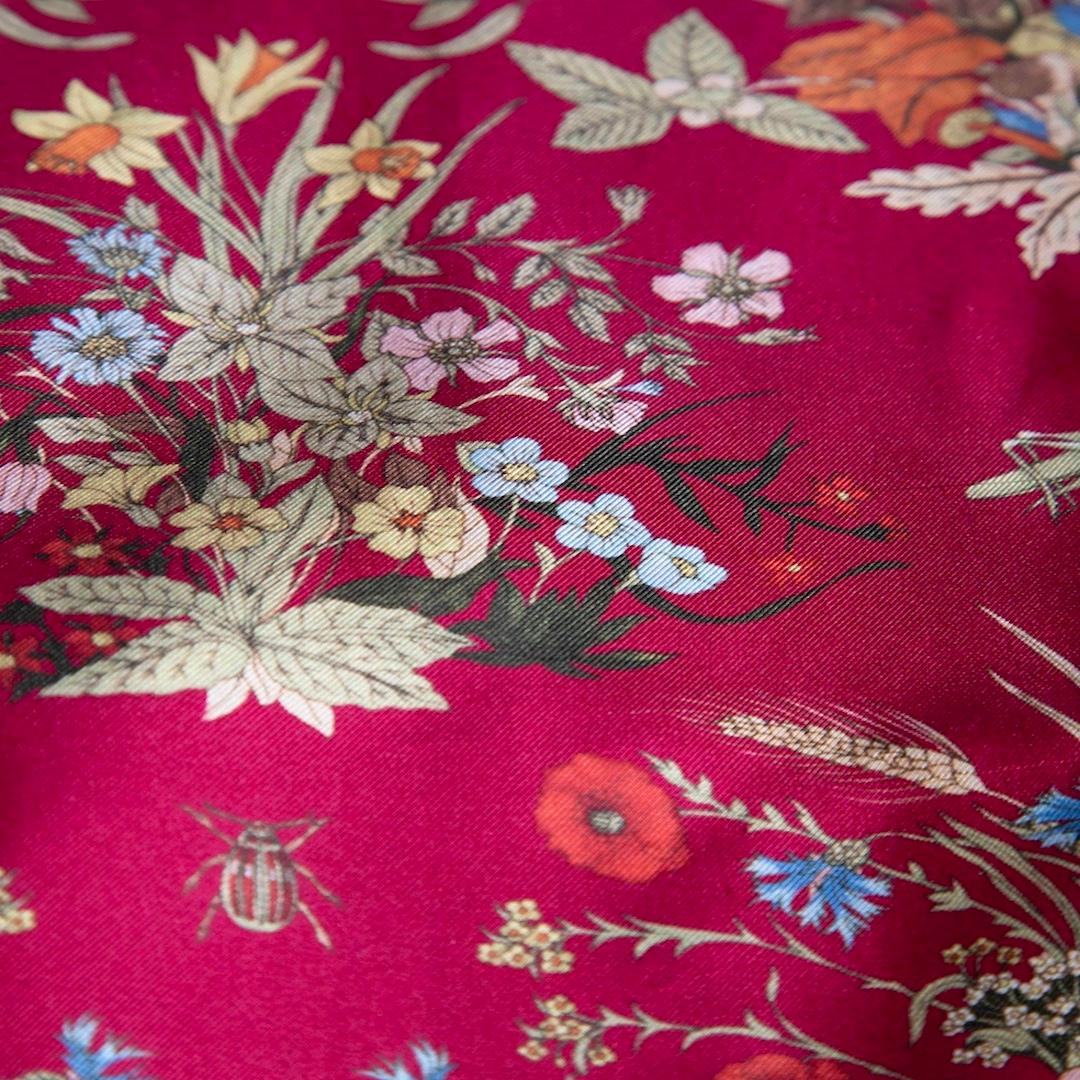 Brown Gucci 100th Anniversary Limited Edition Scarf
