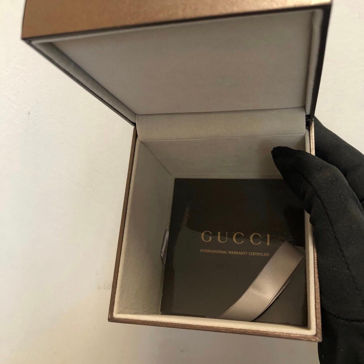 Gucci 101M Men's Watch Day Date Black Face For Sale 7