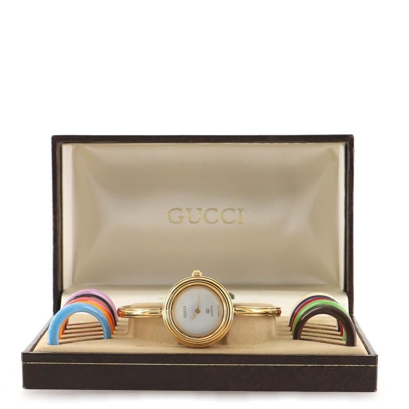 Gucci Interchangeable Bezels Watch - For Sale on 1stDibs | gucci  interchangeable bezel watch, gucci early 90s interchangeable bezel watch,  gucci changeable bezel watch