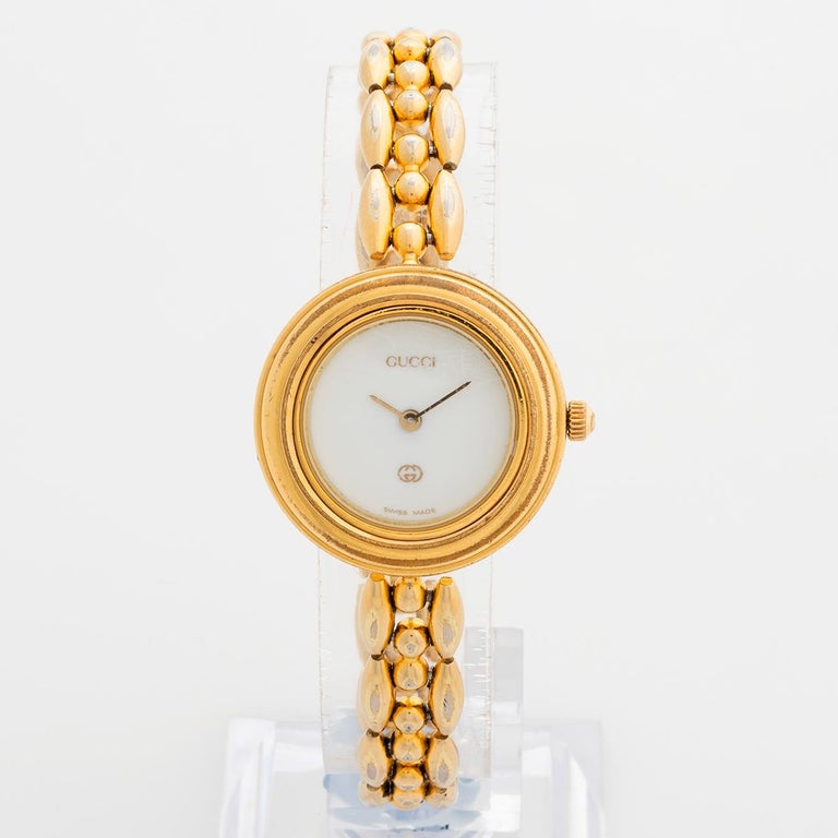 Gucci 11.12 Interchangeable Bezel Ladies Wristwatch. Gold  display picture 1