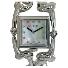 Gucci 116.3 Signoria Horsebit Watch with MOP Dial, Quartz with Box & Papers