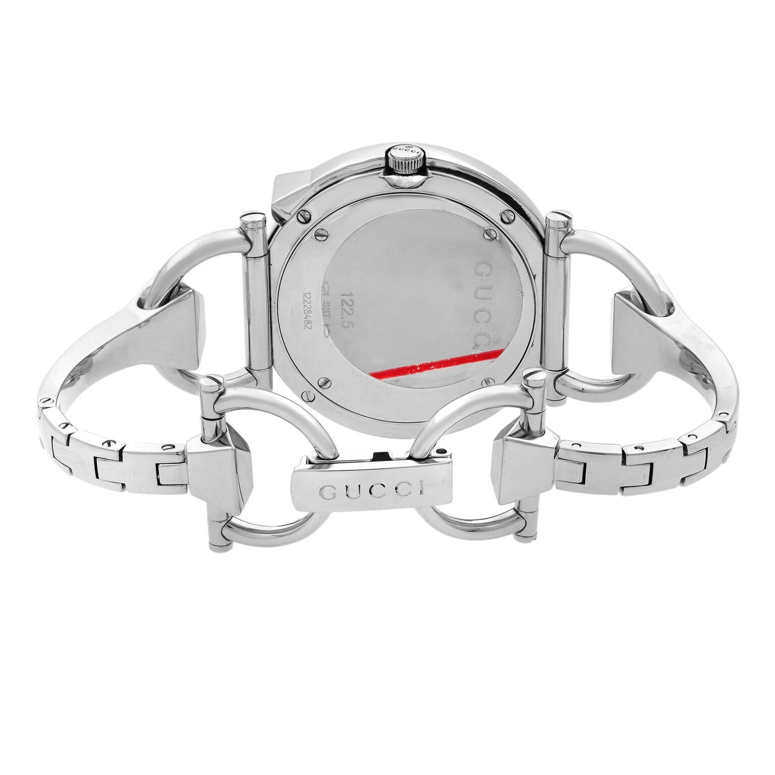 silver gucci watch women's