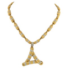 Gucci 14K Yellow Gold Diamond Necklace