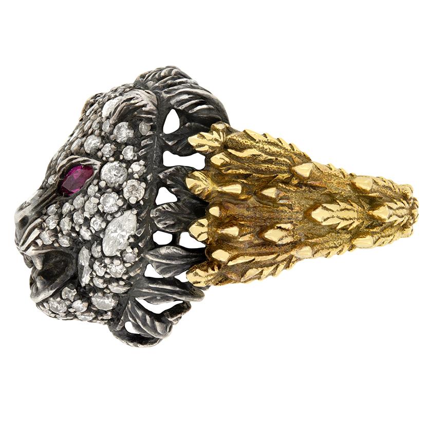 Marquise Cut Gucci 1.50ct Diamond 'Le Marché des Merveilles' Ring For Sale