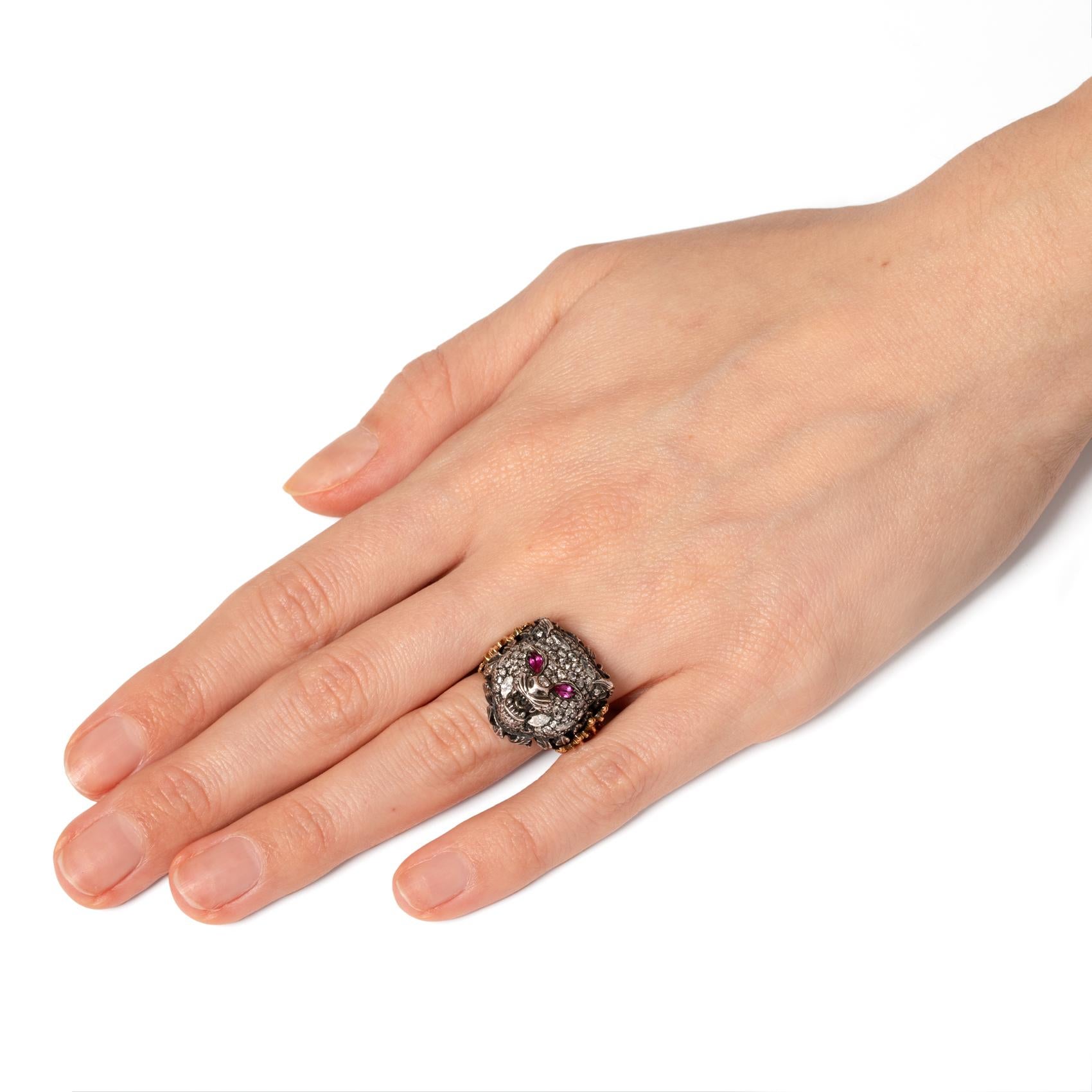 Women's or Men's Gucci 1.50ct Diamond 'Le Marché des Merveilles' Ring For Sale