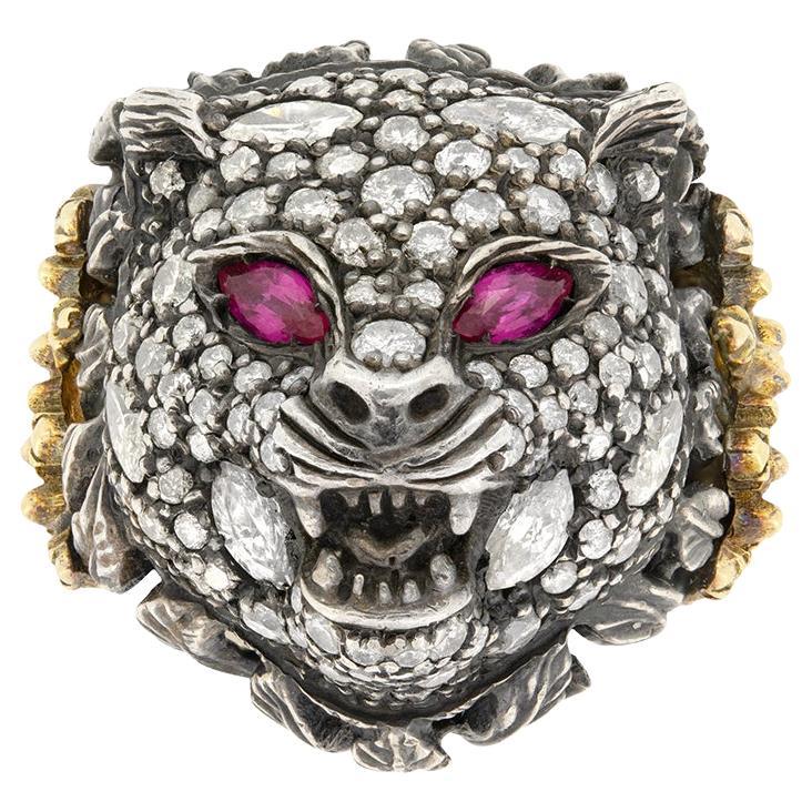 Anillo Gucci de Diamantes "Le Marché des Merveilles" de 1,50 ct