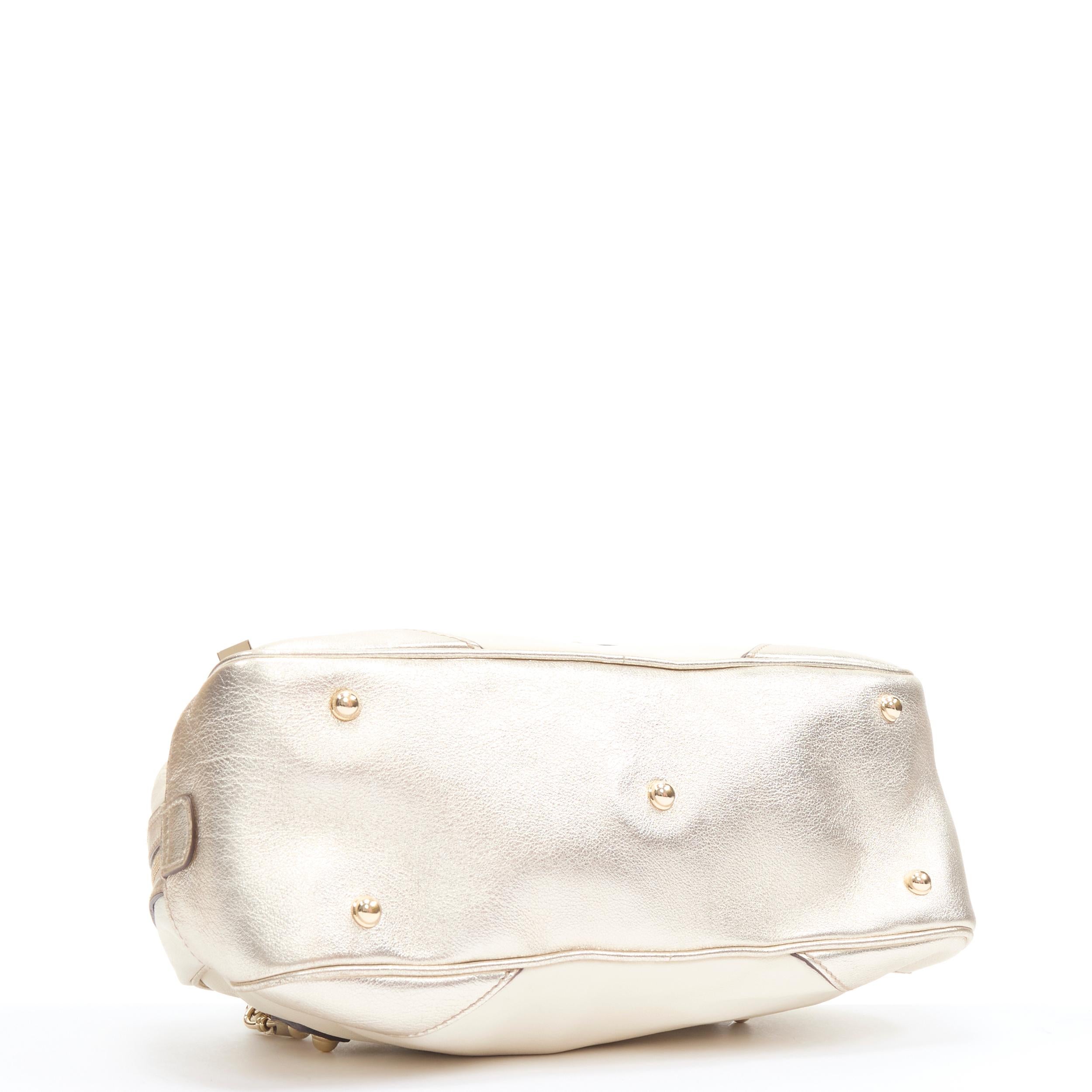 cream and gold bag