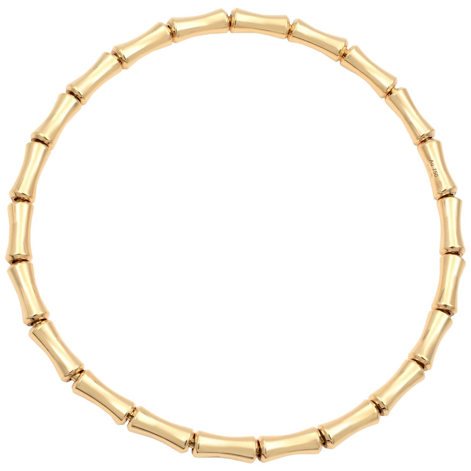 Gucci 18 Karat Rose Gold Bamboo Thin Bracelet at 1stDibs
