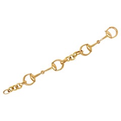 Gucci 18 Karat Rose Gold Horse-Bit Vintage Link Bracelet