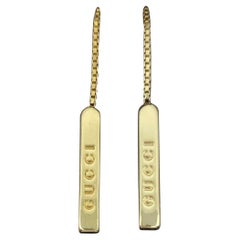 Gucci - Boucles d'oreilles Lariat en or jaune 18 carats avec boîte Gucci originale