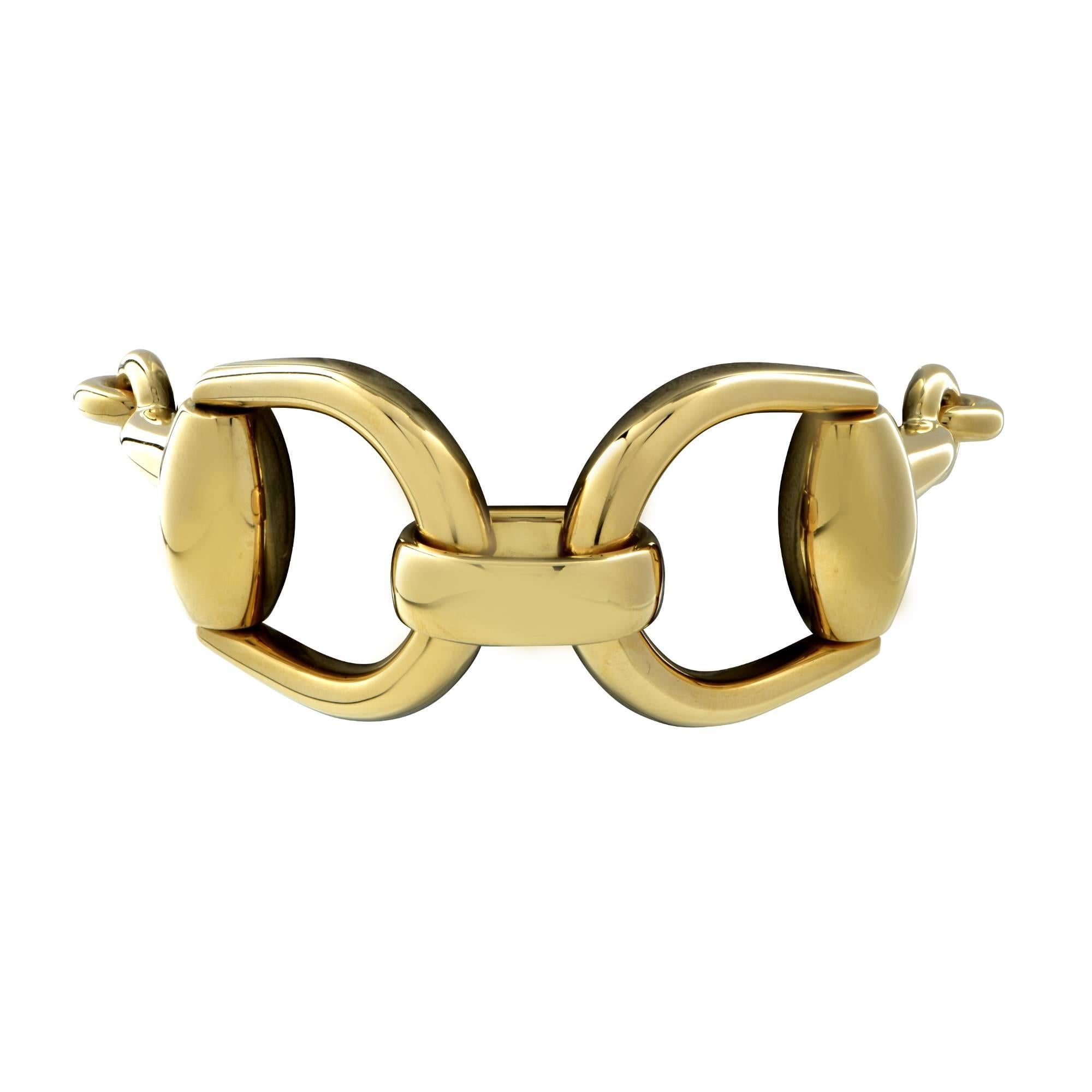 gucci horsebit bracelet gold