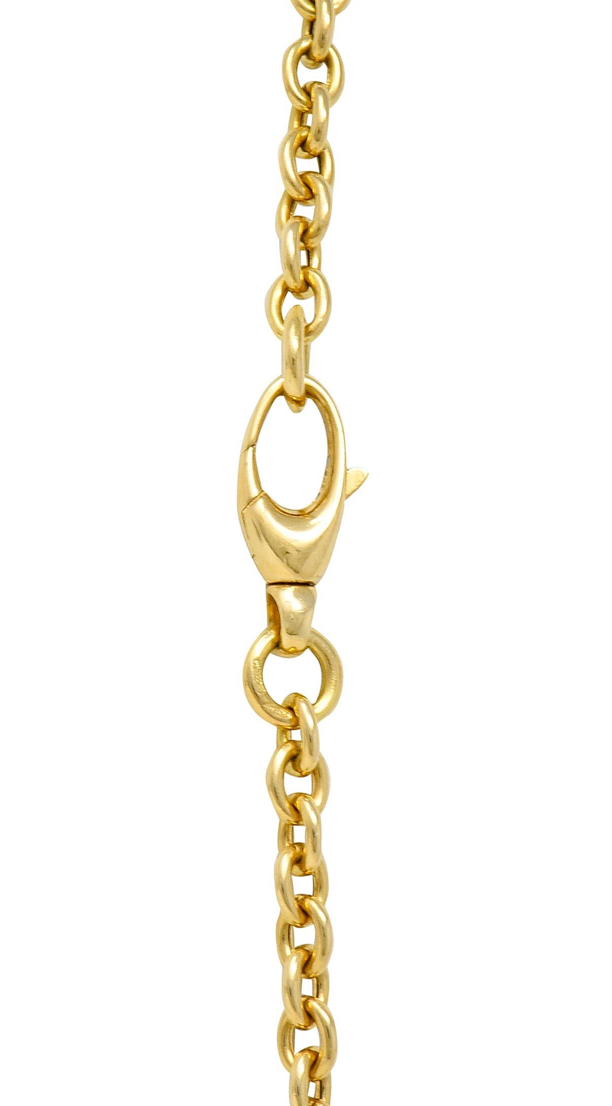 Gucci 18 Karat Yellow Gold Horsebit Link Vintage Chain Necklace 1