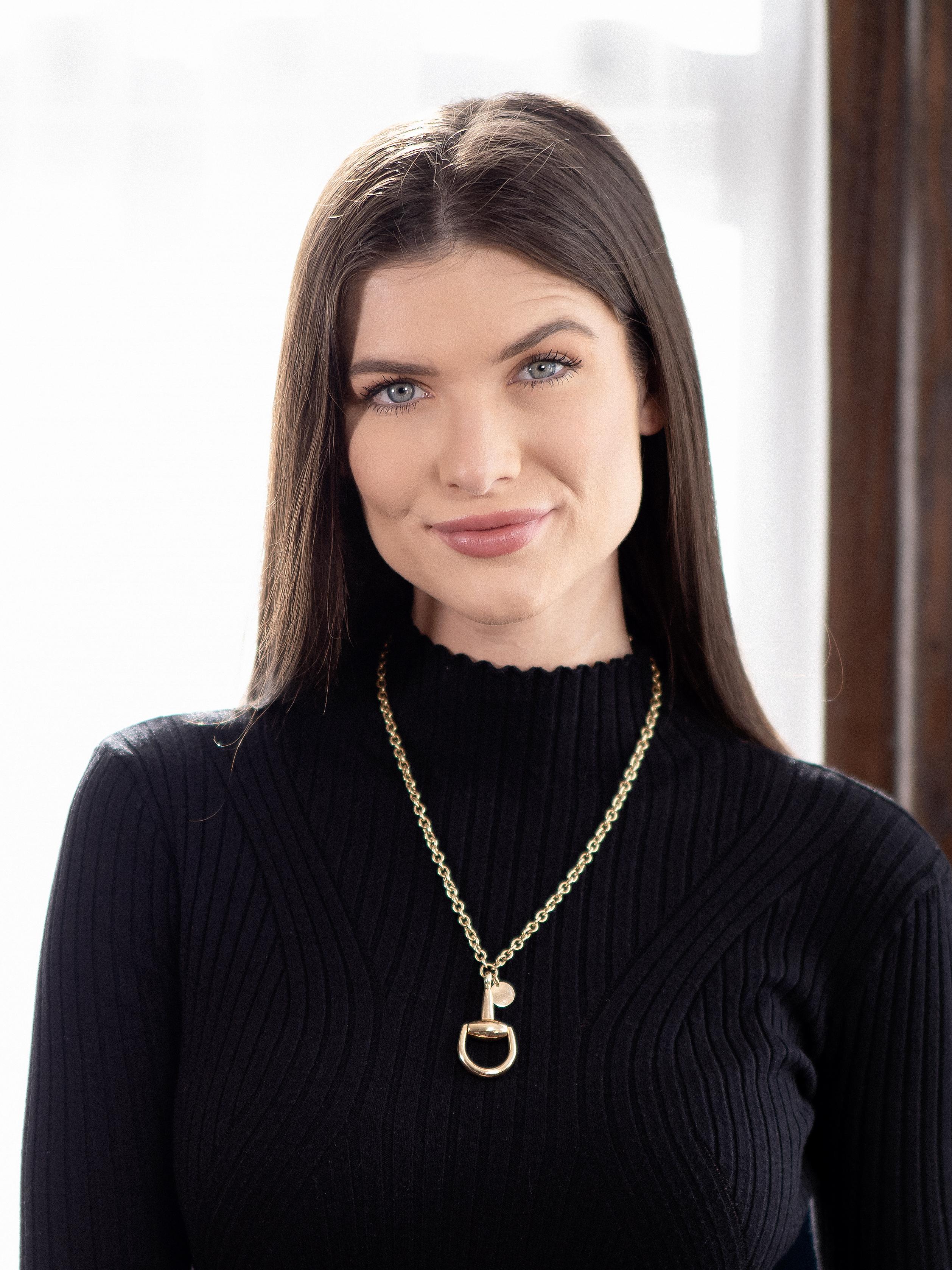Gucci 18 Karat Yellow Gold Horsebit Pendant Vintage Necklace 6