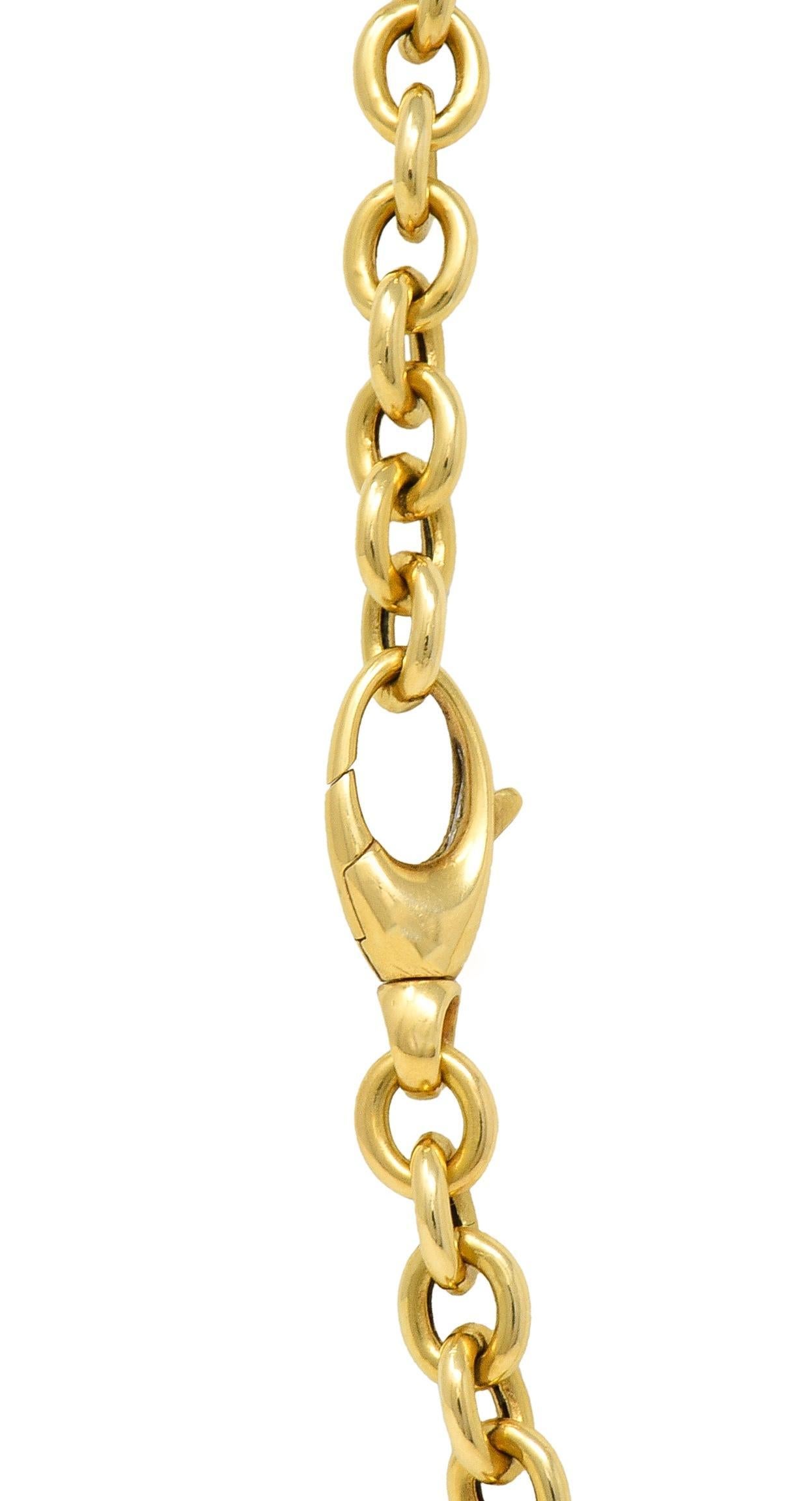 Gucci 18 Karat Yellow Gold Horsebit Pendant Vintage Necklace 1