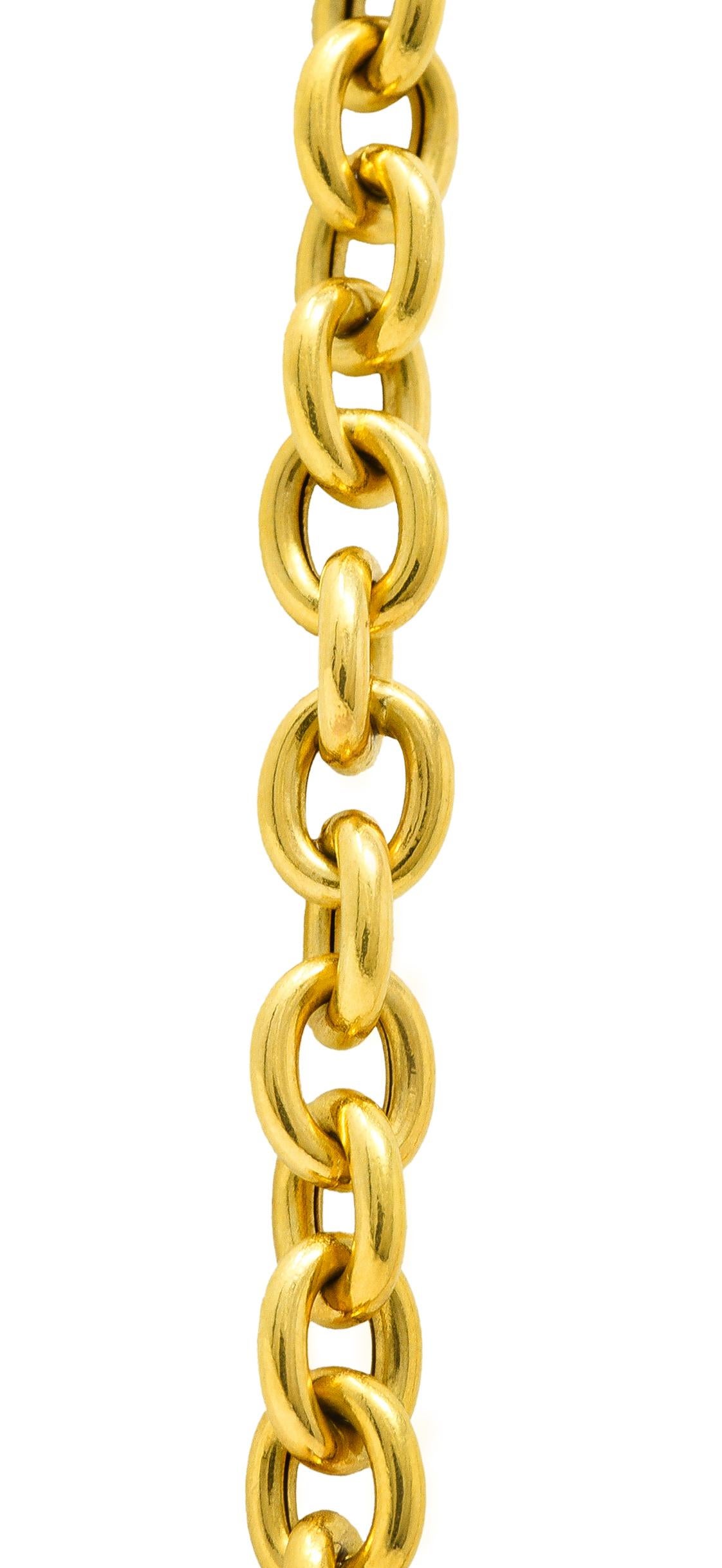 Gucci 18 Karat Yellow Gold Horsebit Pendant Vintage Necklace 2