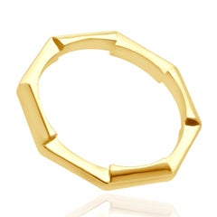 Gucci 18 Karat Yellow Gold Link to Love Stackable Band