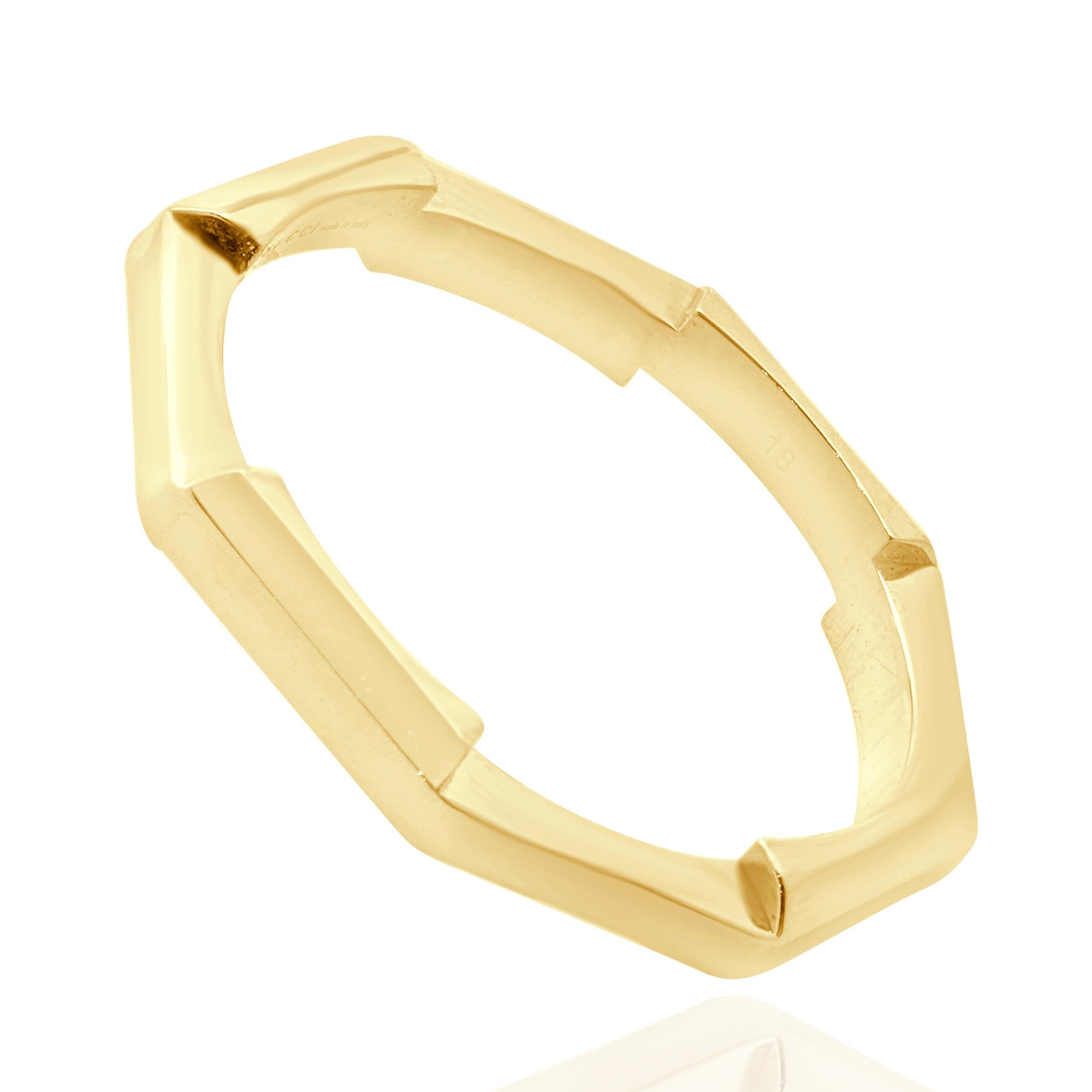Bracelet empilable en or jaune 18 carats A Link to Love de Gucci Excellent état - En vente à Scottsdale, AZ