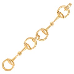 Gucci 18 Karat Gelbgold Vintage Horsebit Gliederarmband