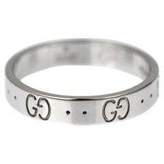 Gucci 18ct white gold 'ICON' ring