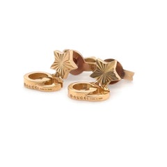 Gucci 18ct Yellow Gold Running Earrings 2g