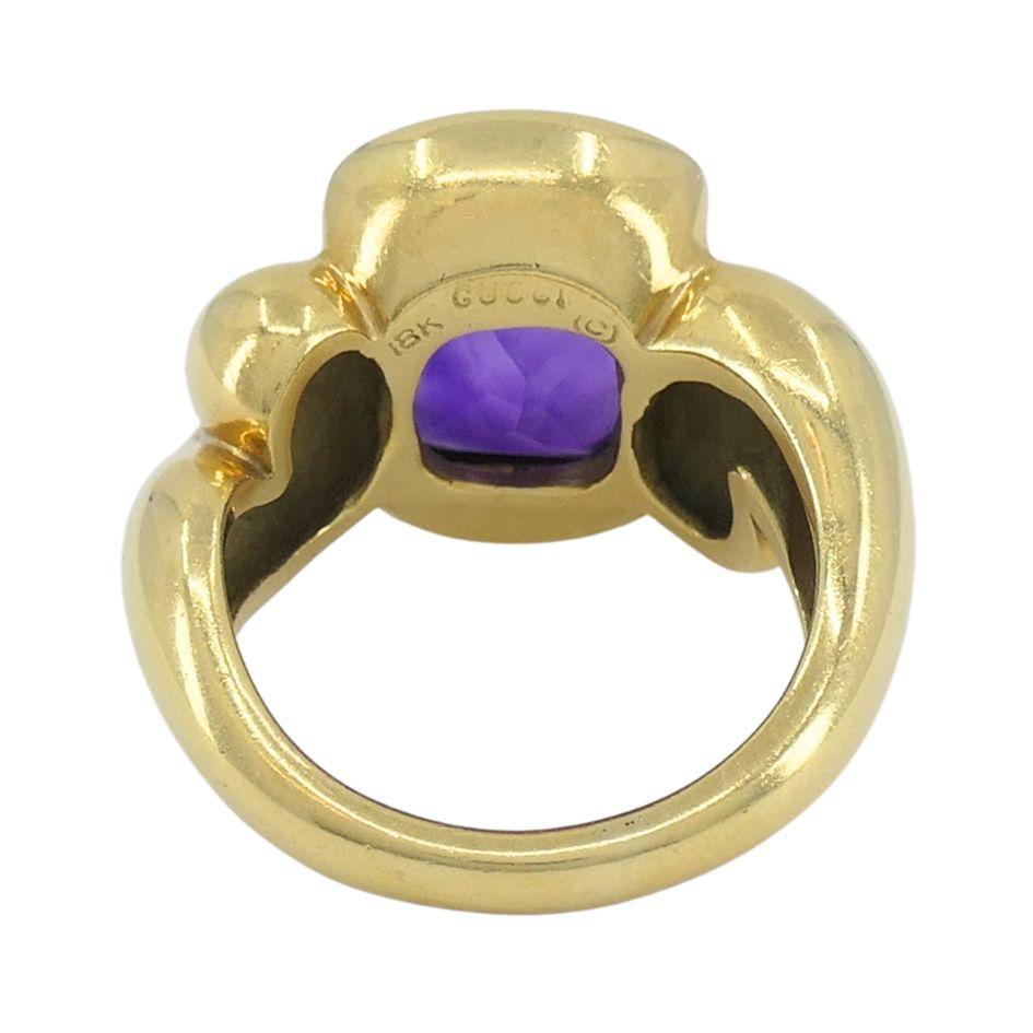 Gucci Bague en or 18k avec améthyste 6.5 en vente 4
