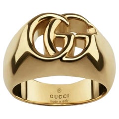 Anillo de oro de 18 quilates con el logotipo "GG" de Gucci Running Chevalie