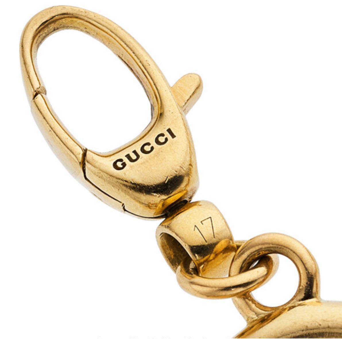 Mehrsteiniges Gucci-Armband aus 18 Karat Gold (Zeitgenössisch) im Angebot