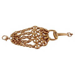 Gucci 18K Rose Gold Horsebit Link Bracelet