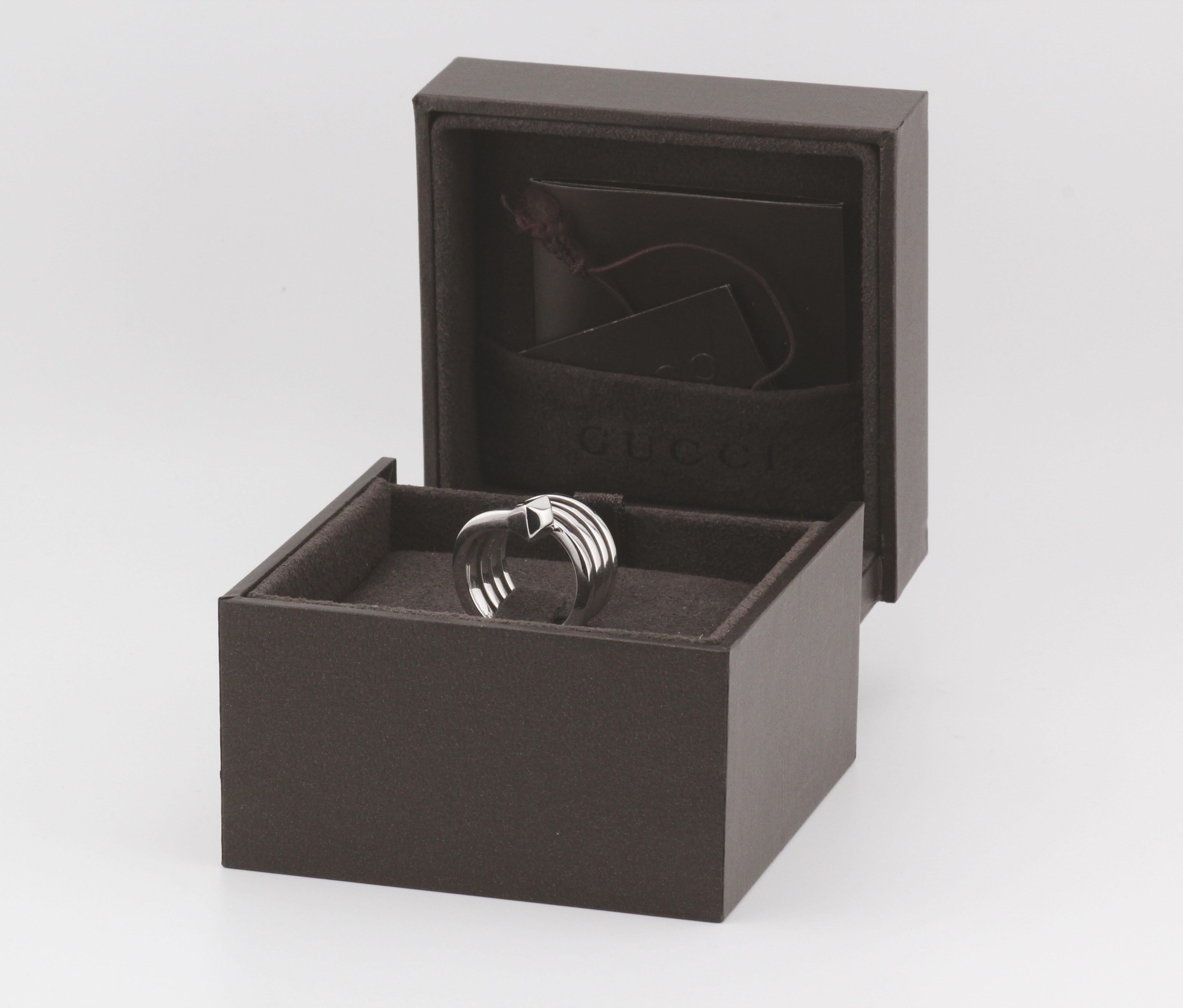 Gucci Anello Chiodo in oro bianco 18k misura 5,5 in vendita 4