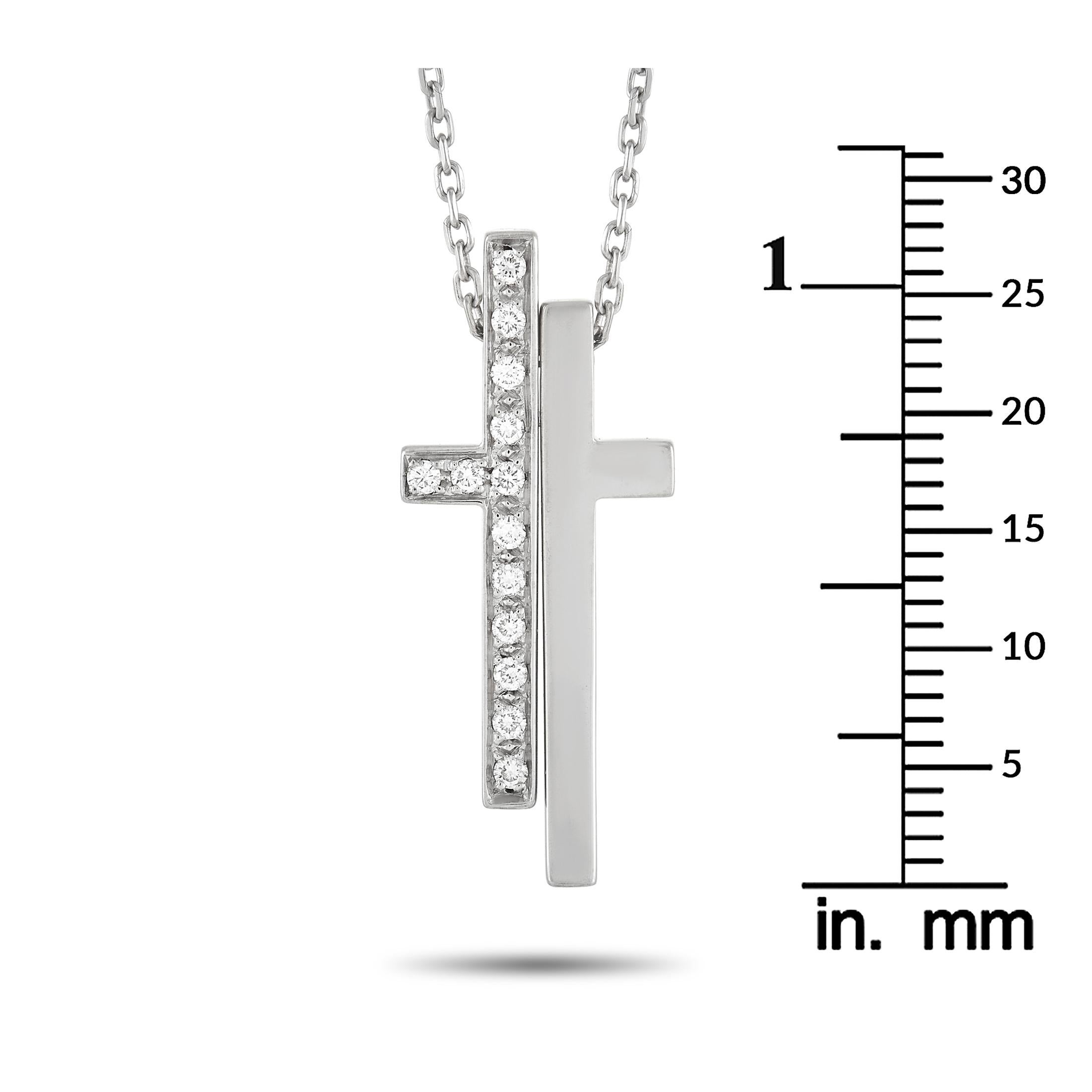 gucci diamantissima necklace with cross pendant