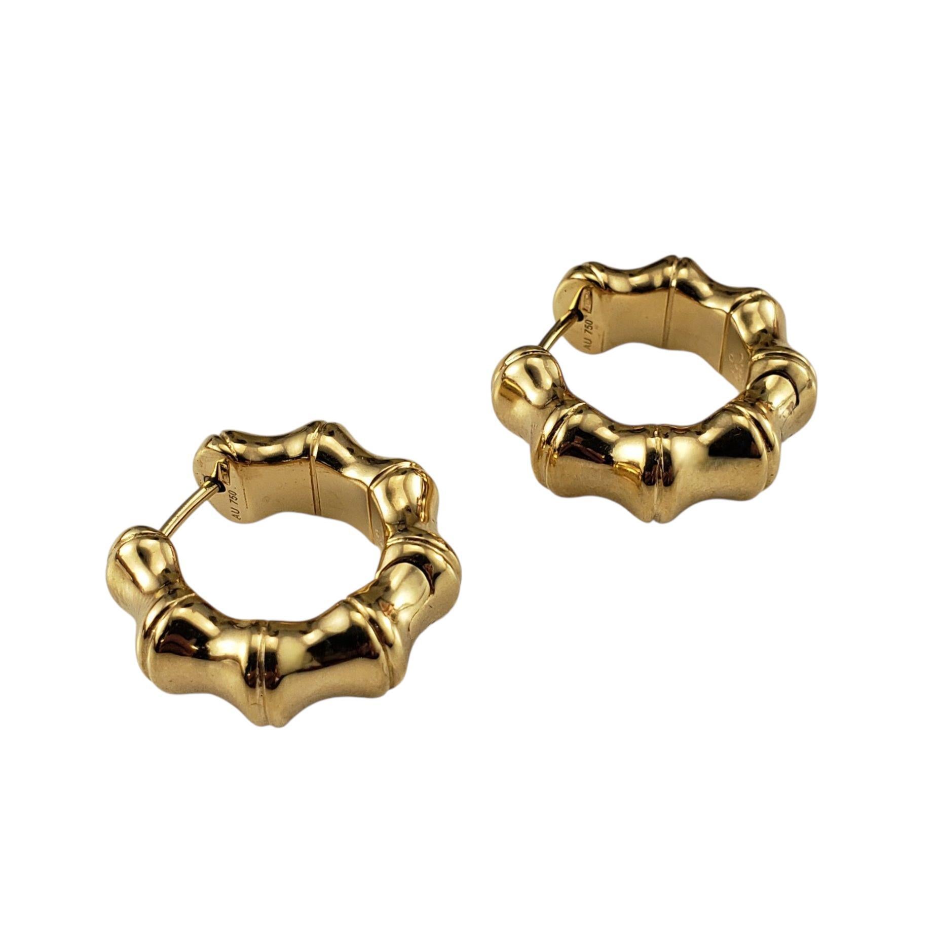 Gucci - Créoles en bambou en or jaune 18K #22977 Pour femmes en vente