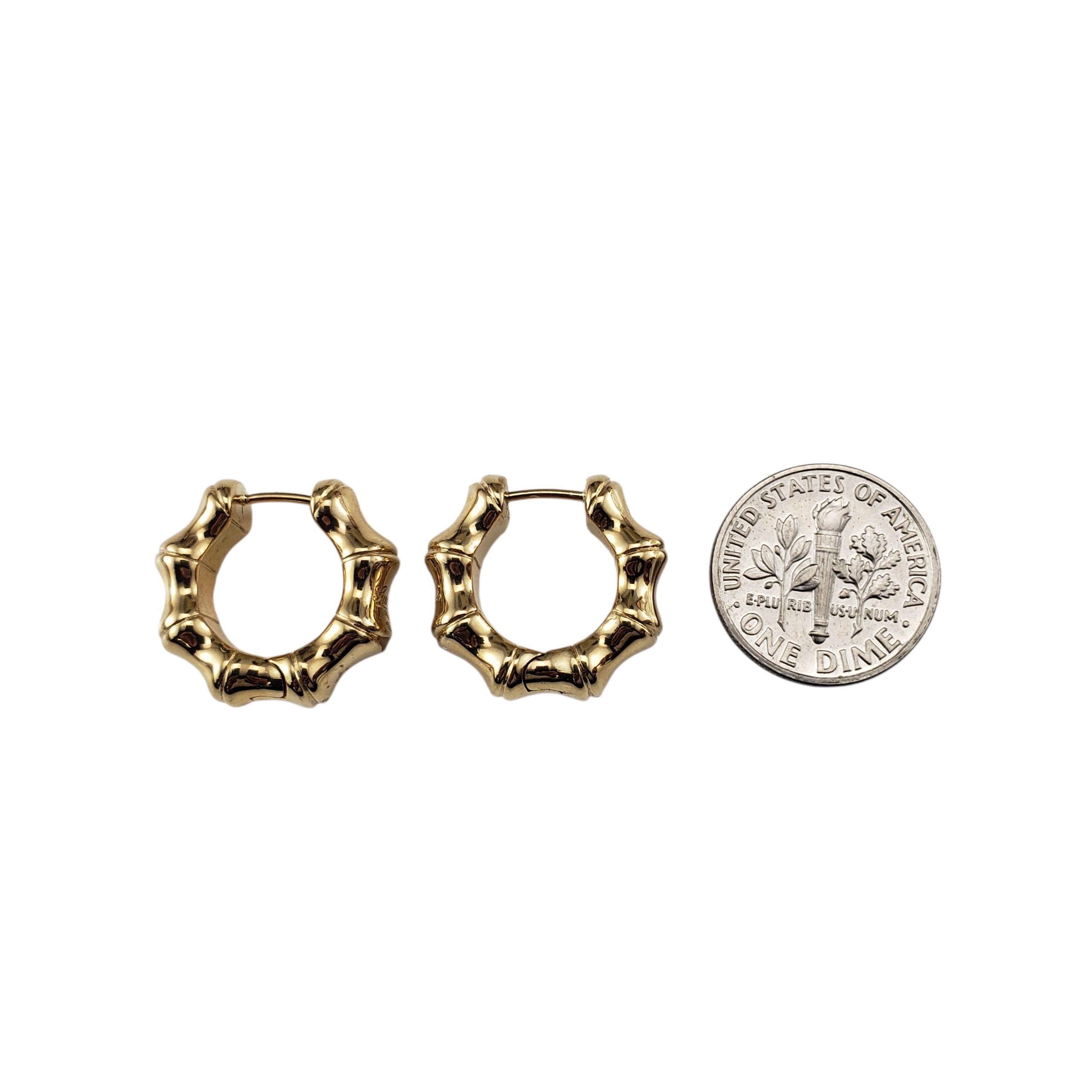 Gucci - Créoles en bambou en or jaune 18K #22977 en vente 4