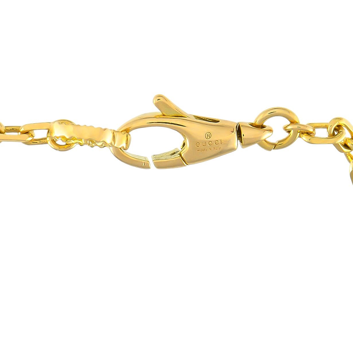 Gucci Armband aus 18 Karat Gelbgold im Zustand „Hervorragend“ in Southampton, PA