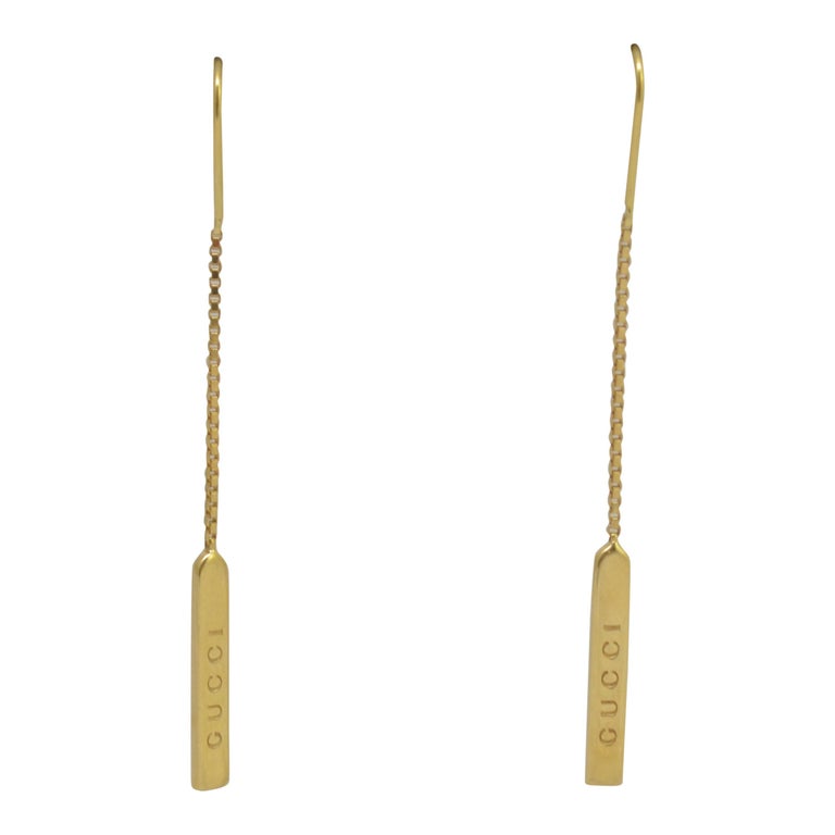 Gucci 18k Yellow Gold Earrings at