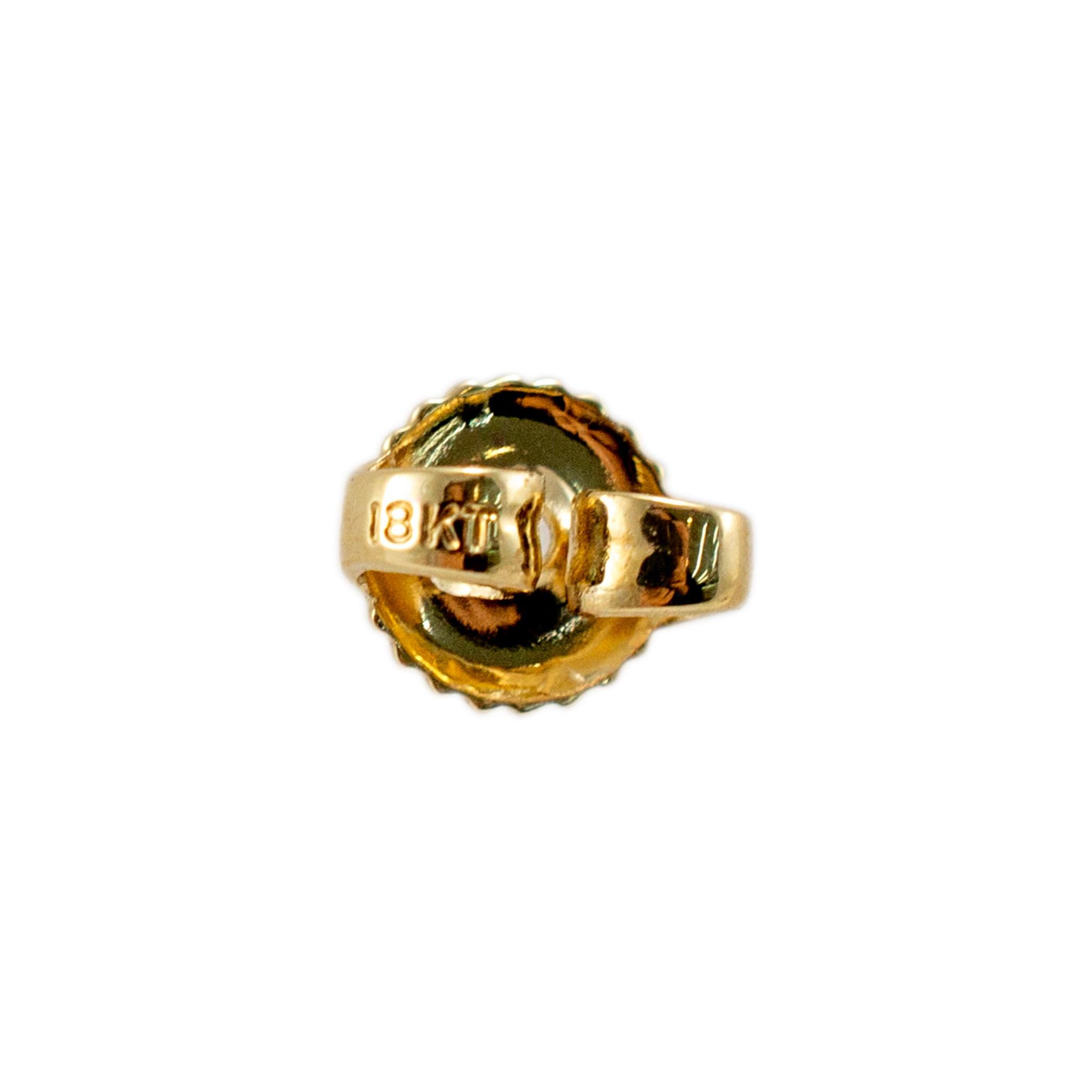 Gucci 18K Yellow Gold GG Inverted Stud Earrings 2