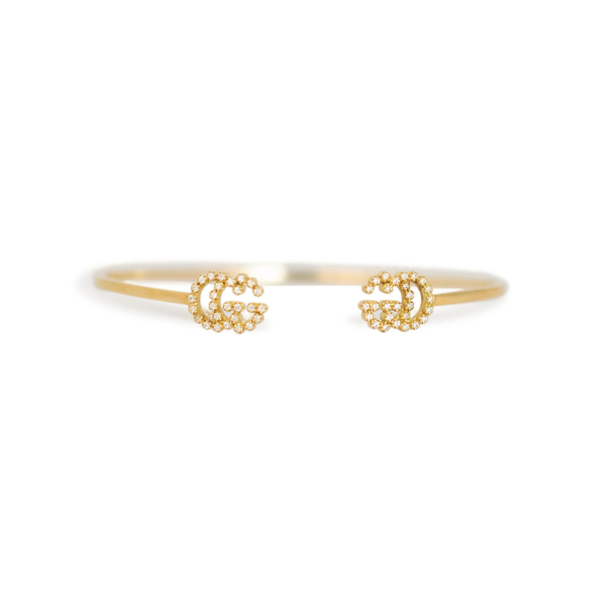 Gg running yellow gold hotsell cuff