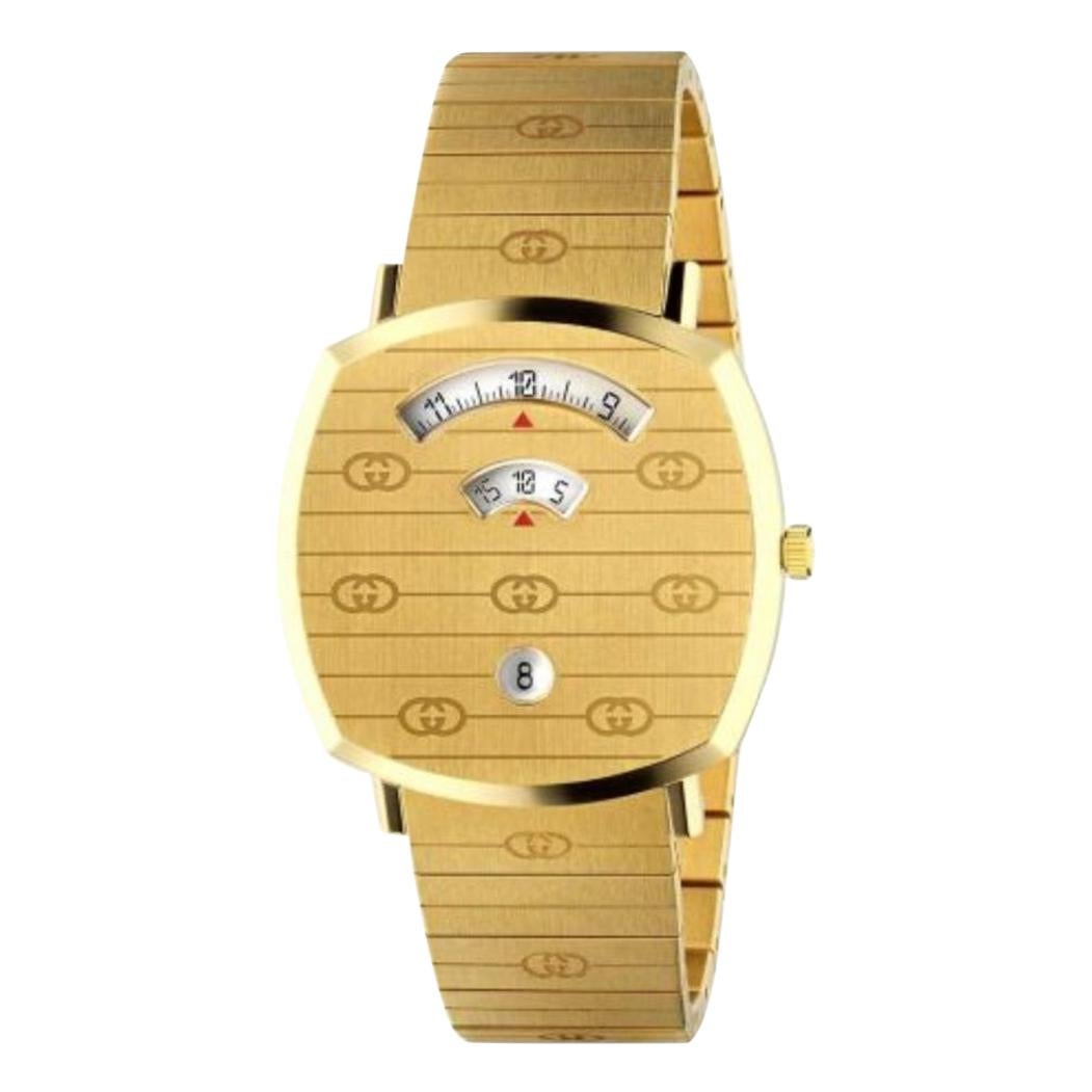 Gucci 18 Karat Yellow Gold Grip Watch YA157409