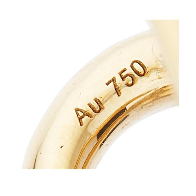 Gucci 18k Yellow Gold Horsebit Drop Earrings, Leverback Closure For Sale 1