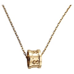 Gucci 18K Yellow Gold Icon Twirl Pendant Necklace #15414