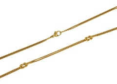 Gucci 18 Karat Yellow Gold Knot Double Chain