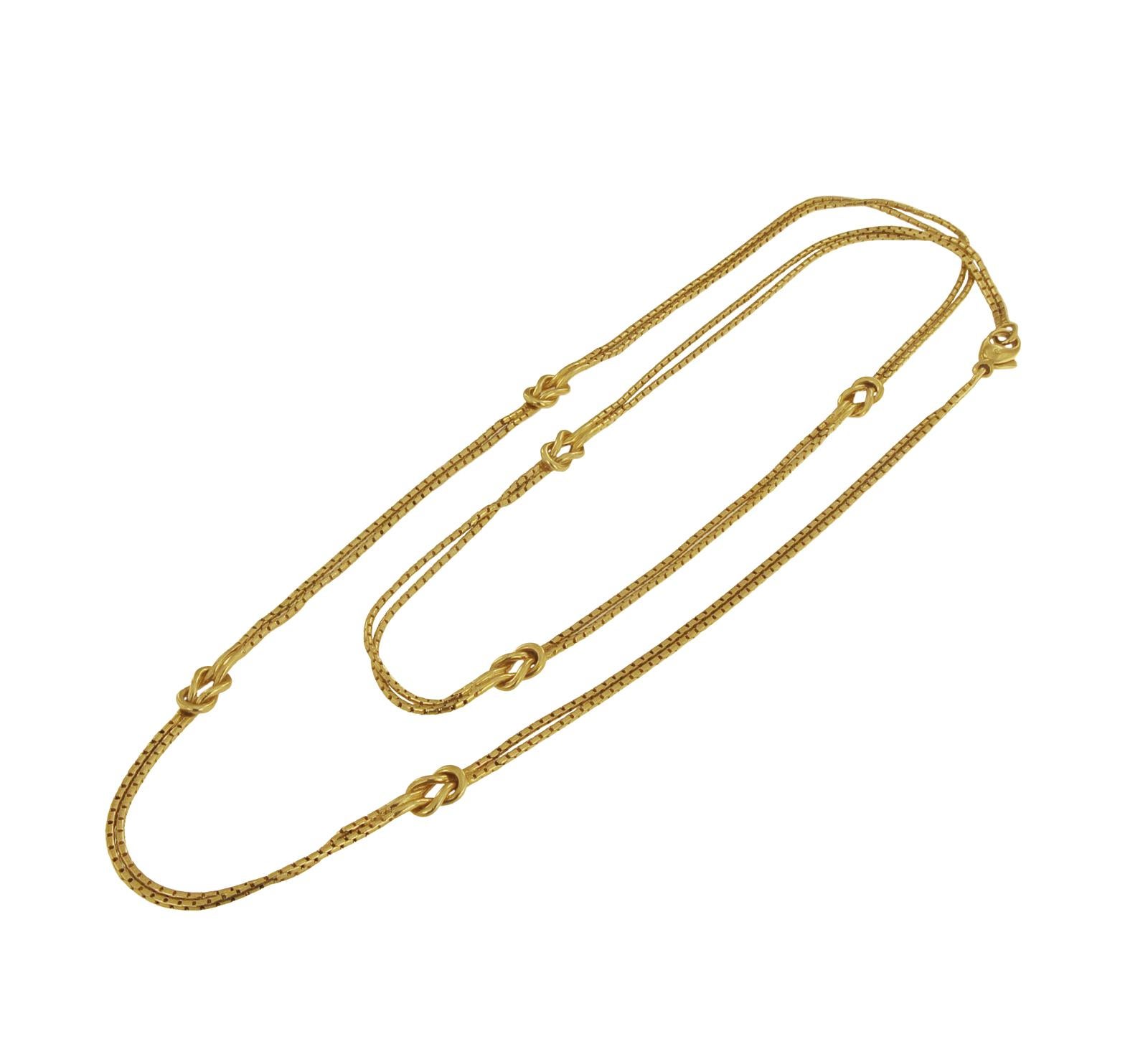 gold double chain design