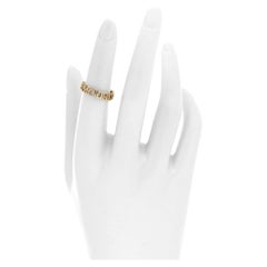 Gucci 18K Yellow Gold L'Aveugle  Par Amour Ring Size 6.75
