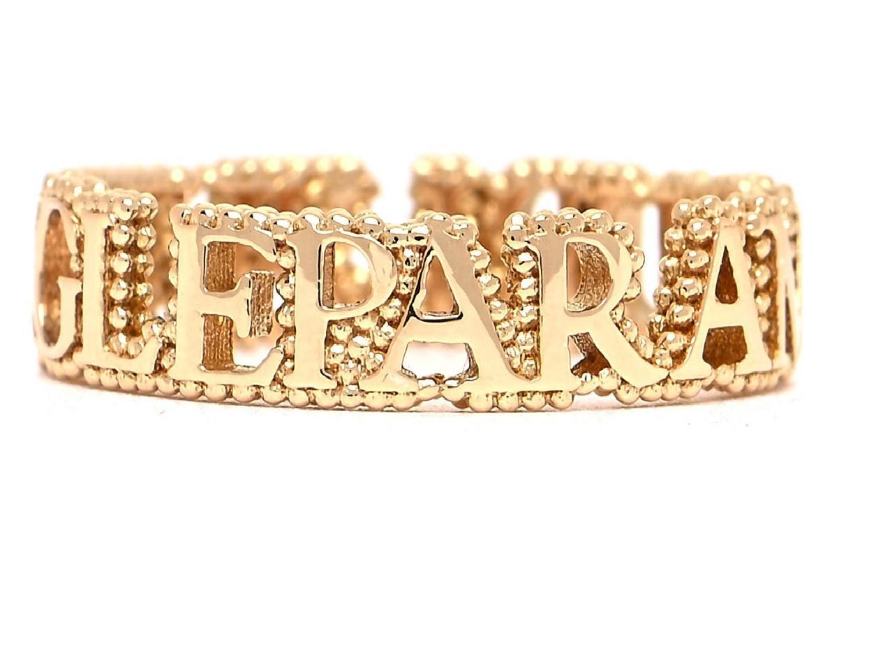 L'Aveugle Gucci en or jaune 18 carats  Par Amour Bague taille 6,75 Neuf - En vente à New York, NY