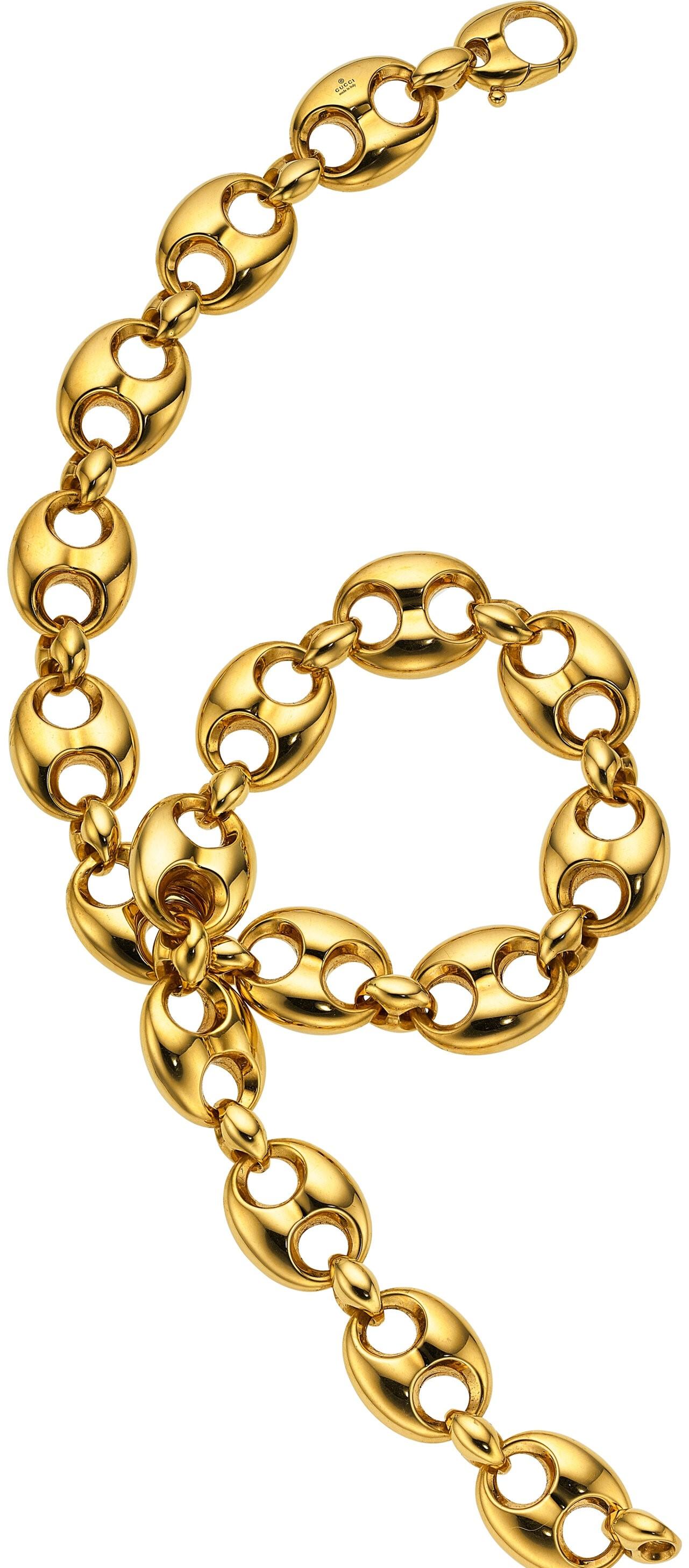 Gucci 18k Gelbgold Marina Kette Halskette 18