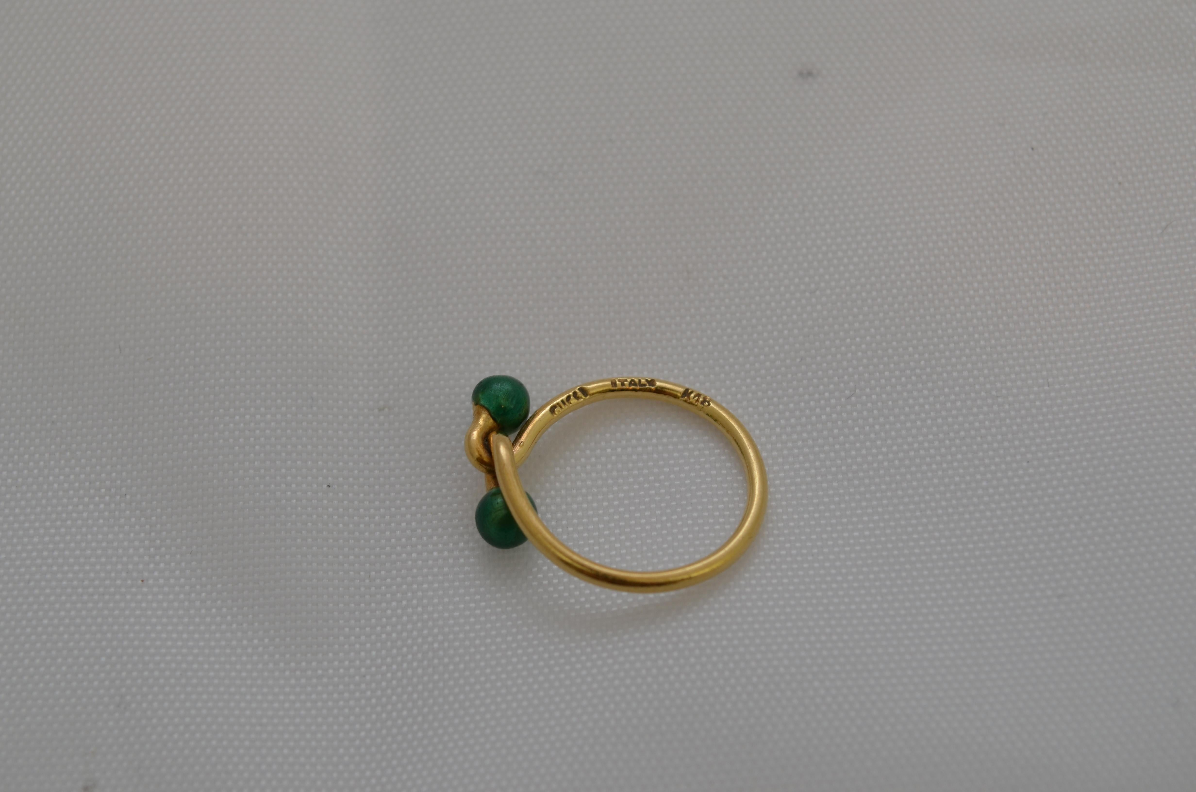 Gucci 18k Yellow Gold Ring For Sale at 1stDibs | gucci jade ring