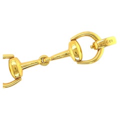 Gucci 18 Karat Yellow Gold Horsebit Link Bracelet