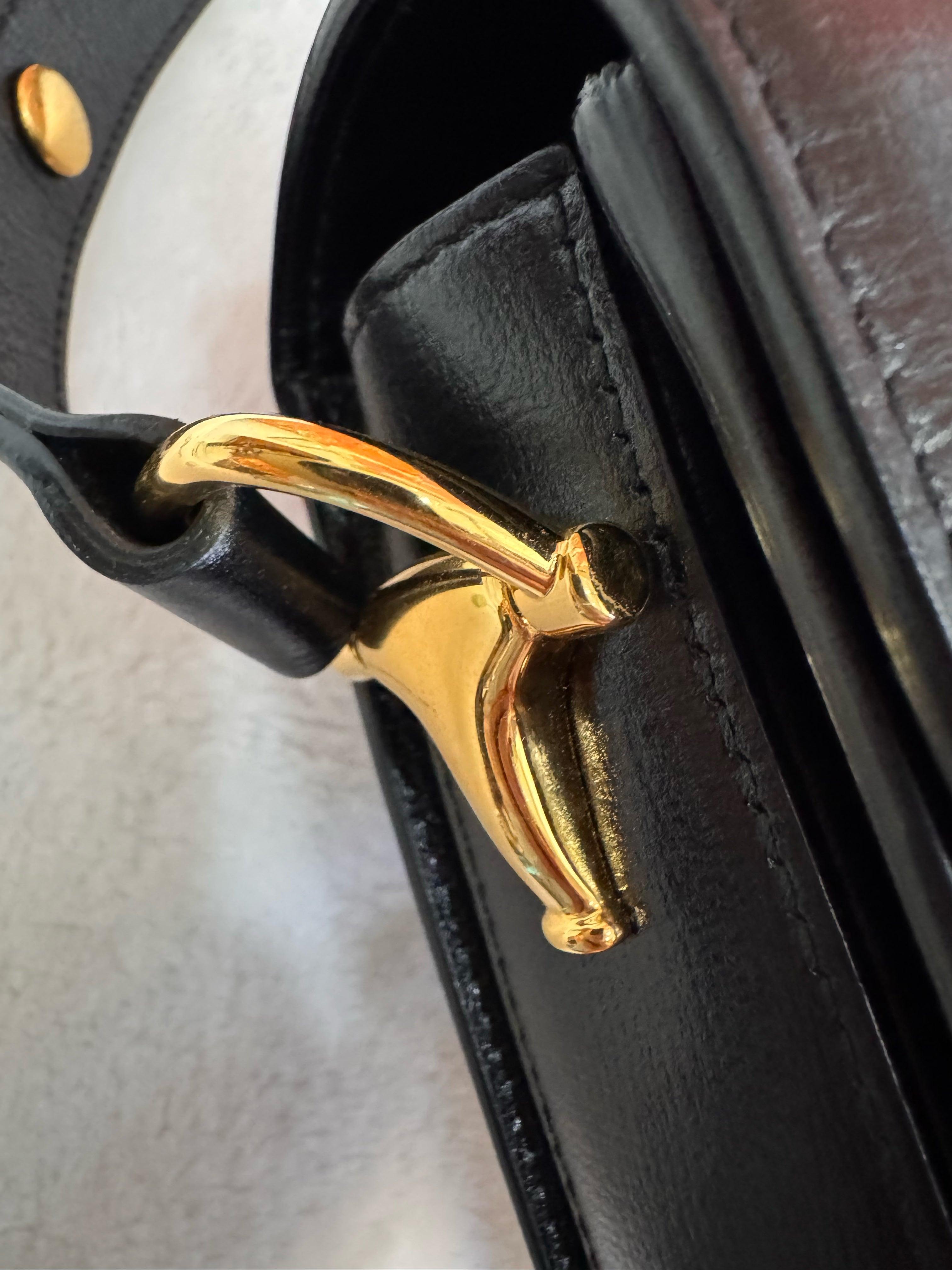 Gucci 1955 Horsebit Bag Small Black Leather 6