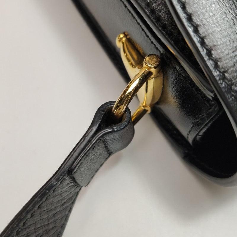 Gucci 1955 Horsebit Bag Small Black Leather For Sale 6